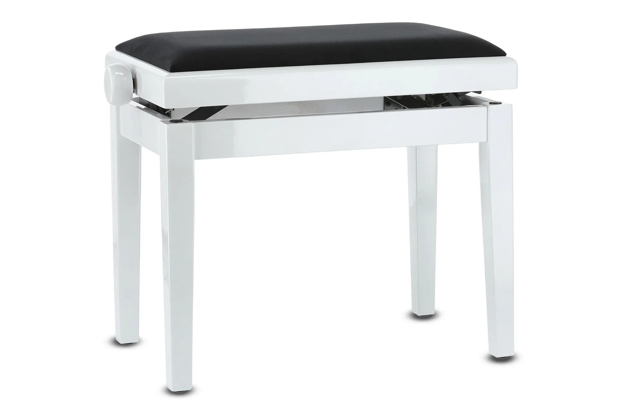 Pianobank Weiss hochglanz