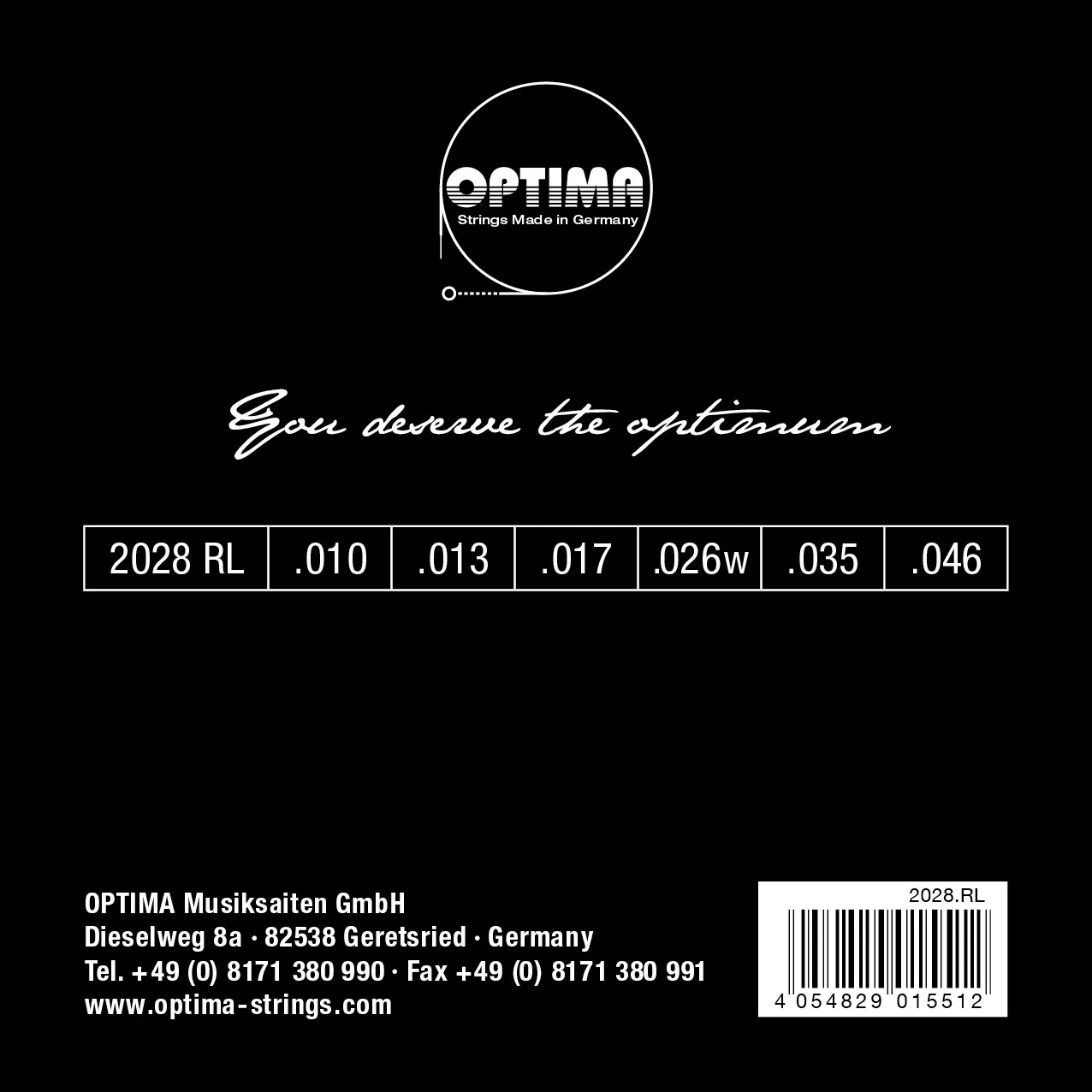 2028RL Goldsaiten E-Gitarre