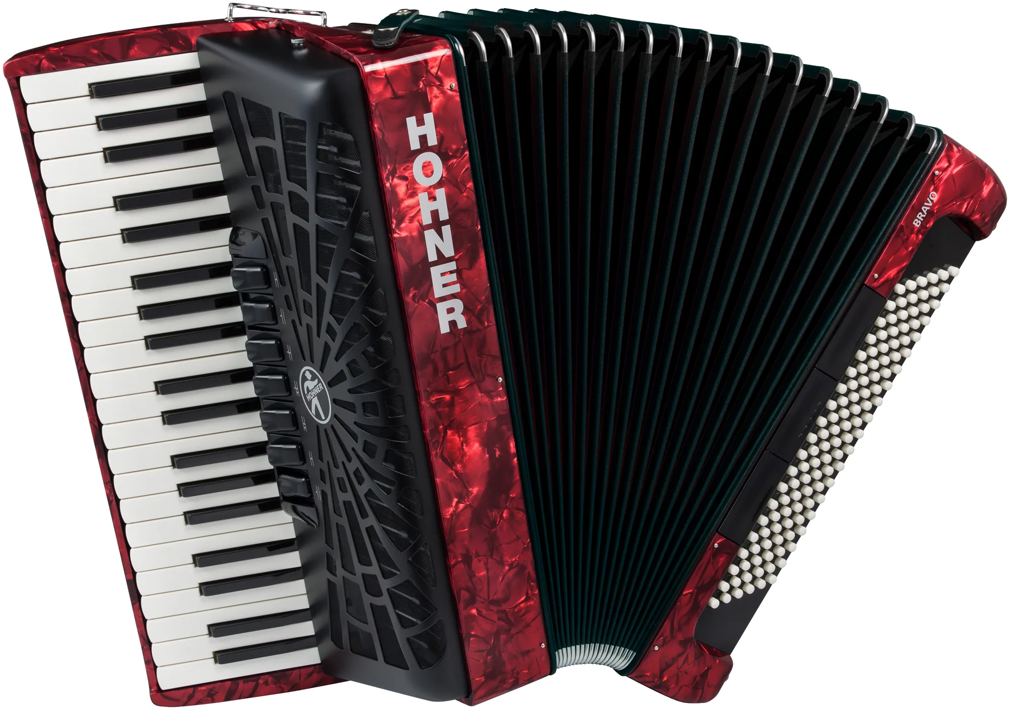 Bravo III 120 Bass-Akkordeon rot