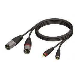 Audiokabel XLR-Chinch Stereo