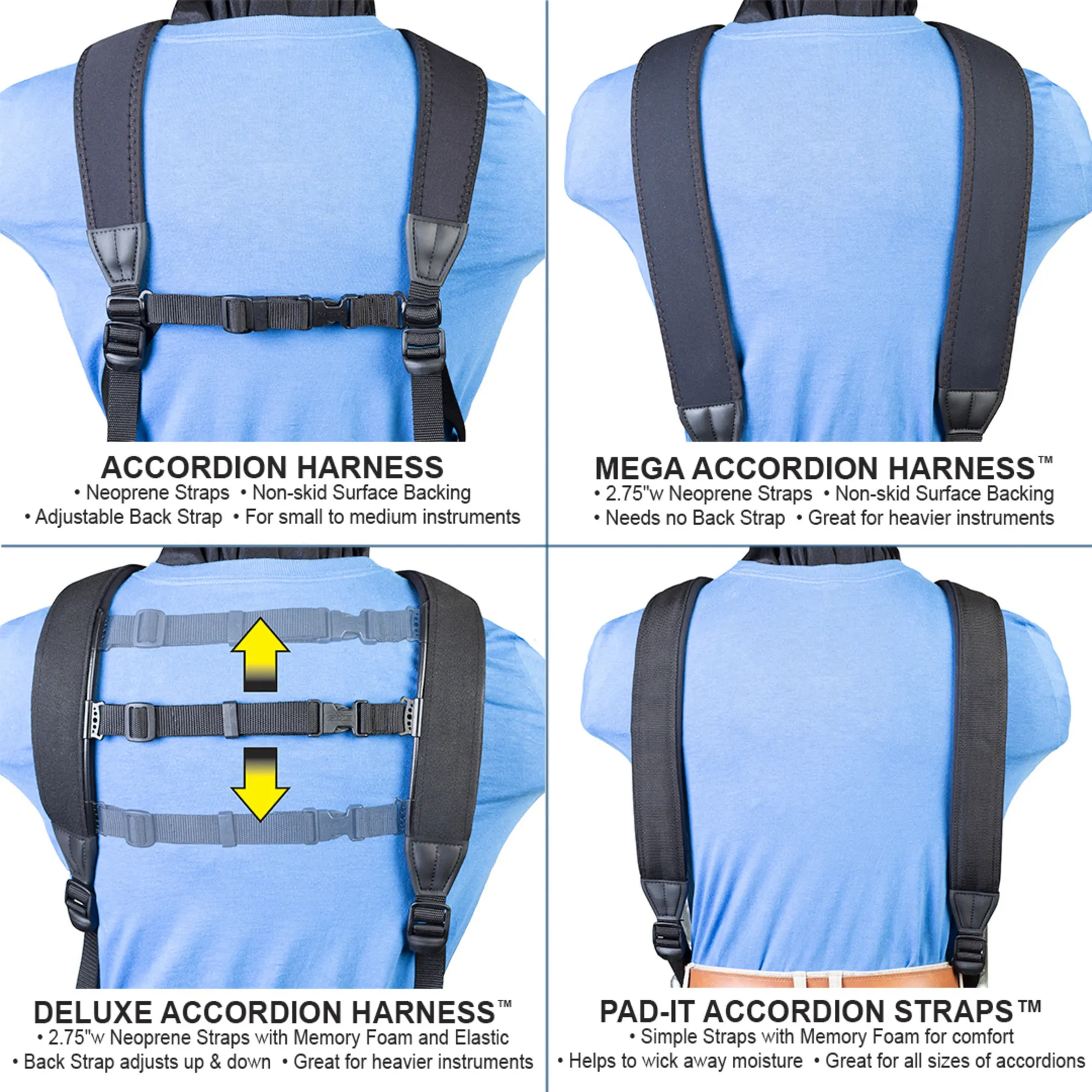 Akkordeon-Trageriemen Deluxe