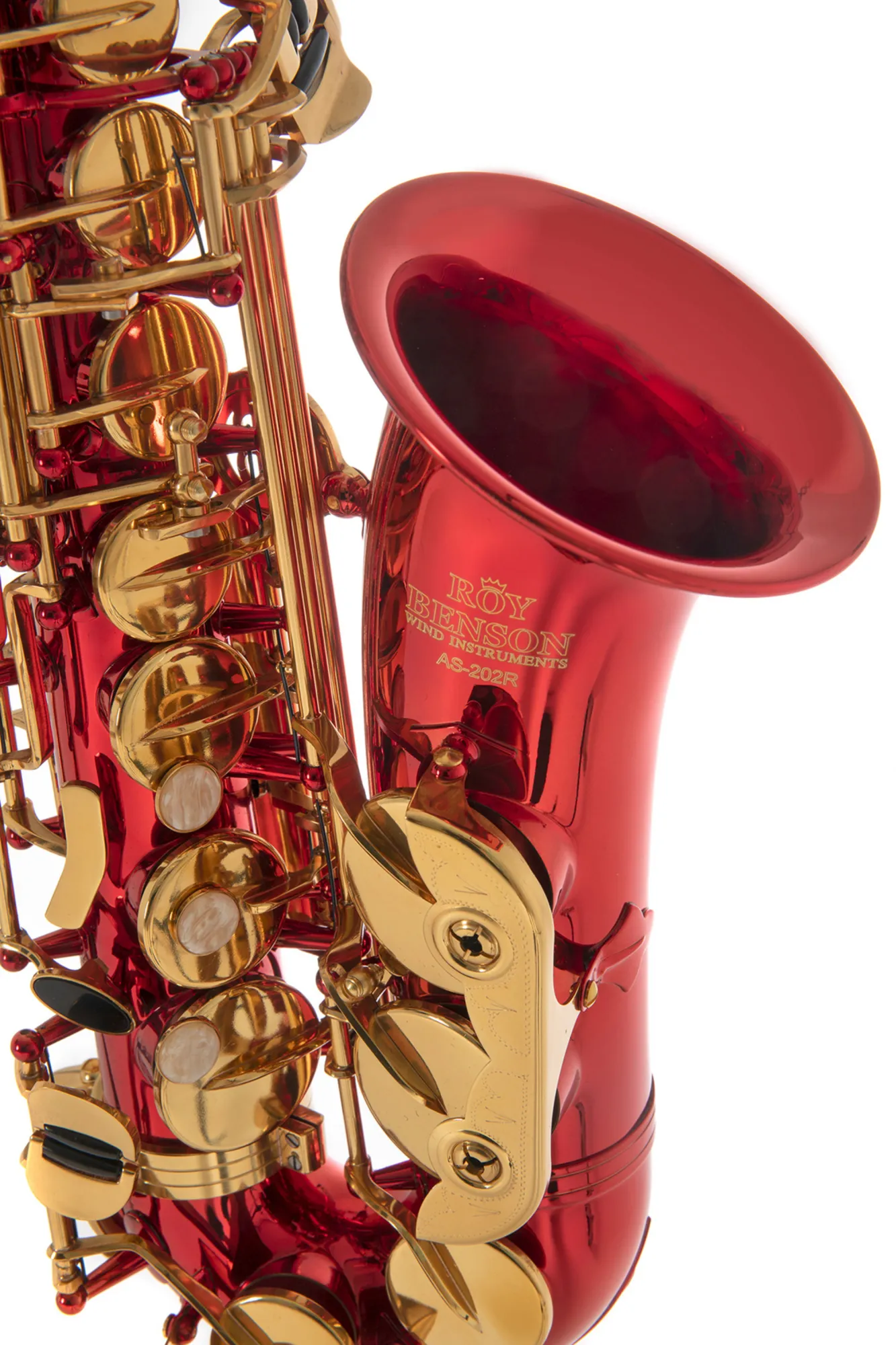 Rotes Alt-Saxophon AS-202R
