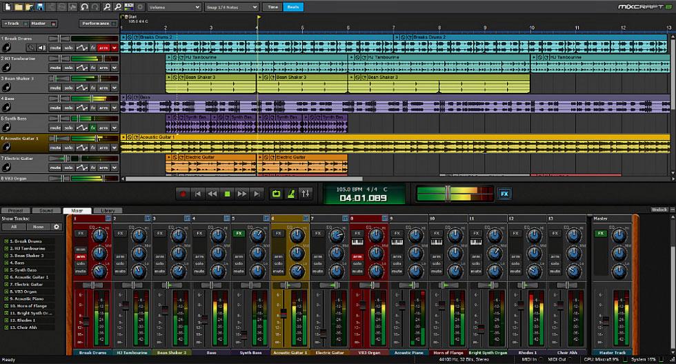 Mixcraft 9 Recording-Studio