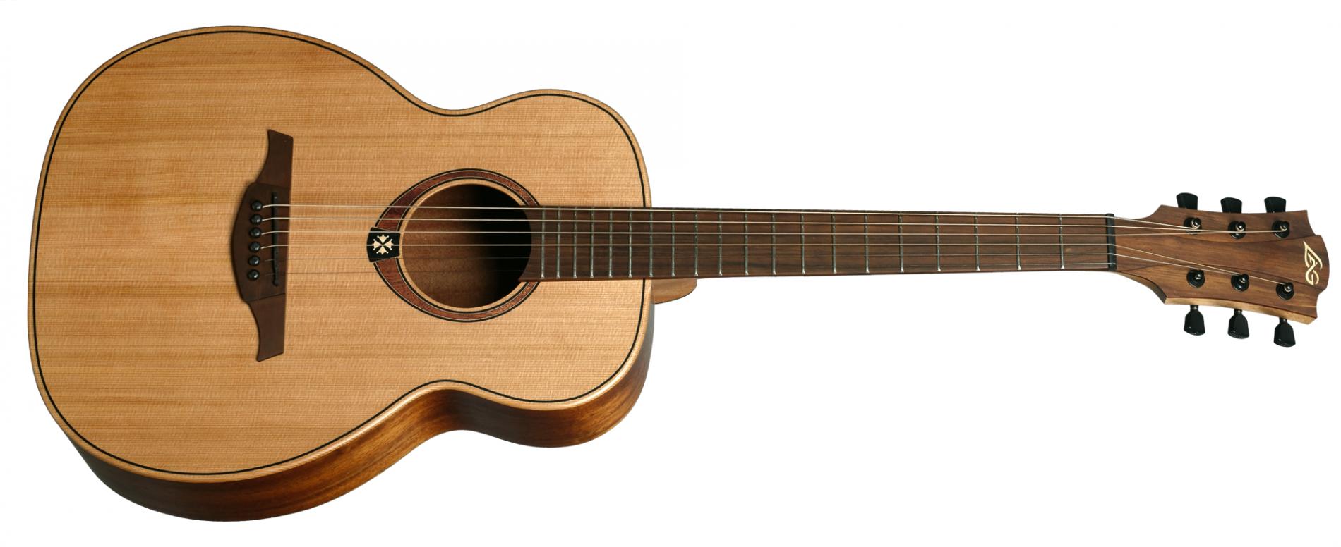 Reisegitarre mit Pickup und massiver Zederndecke