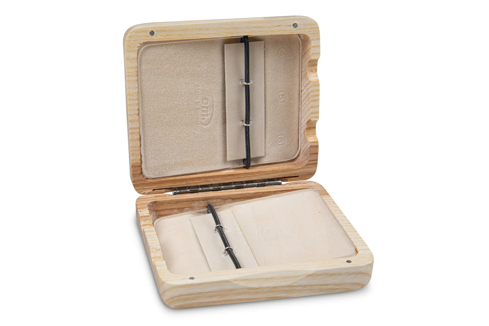 Blätteretui Klarinette 6 Blätter natur lackiert