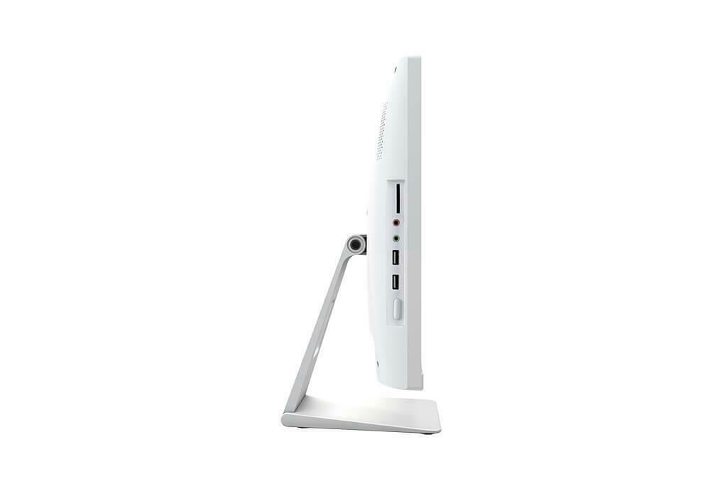 Weißer All-In-One-PC