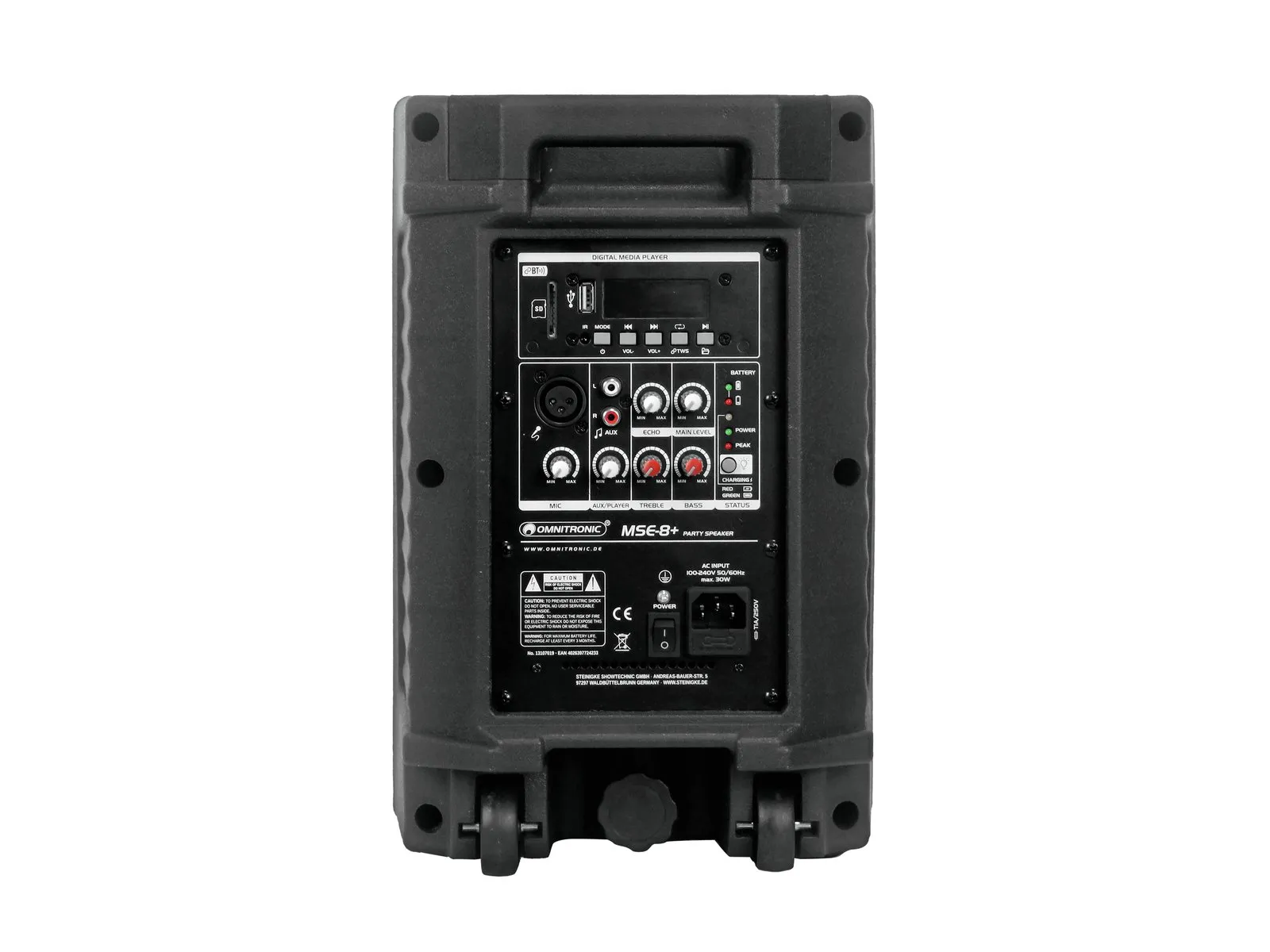 MSE-8+ Akku Partylautsprecher
