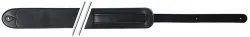 Gitarrengurt Leder schwarz/ braun