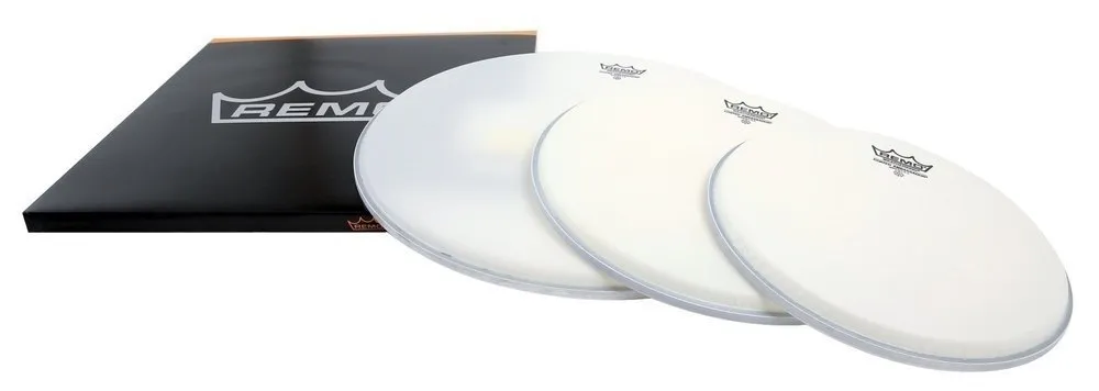  Schlagzeugfell Ambassador Weiß aufgeraut ProPack