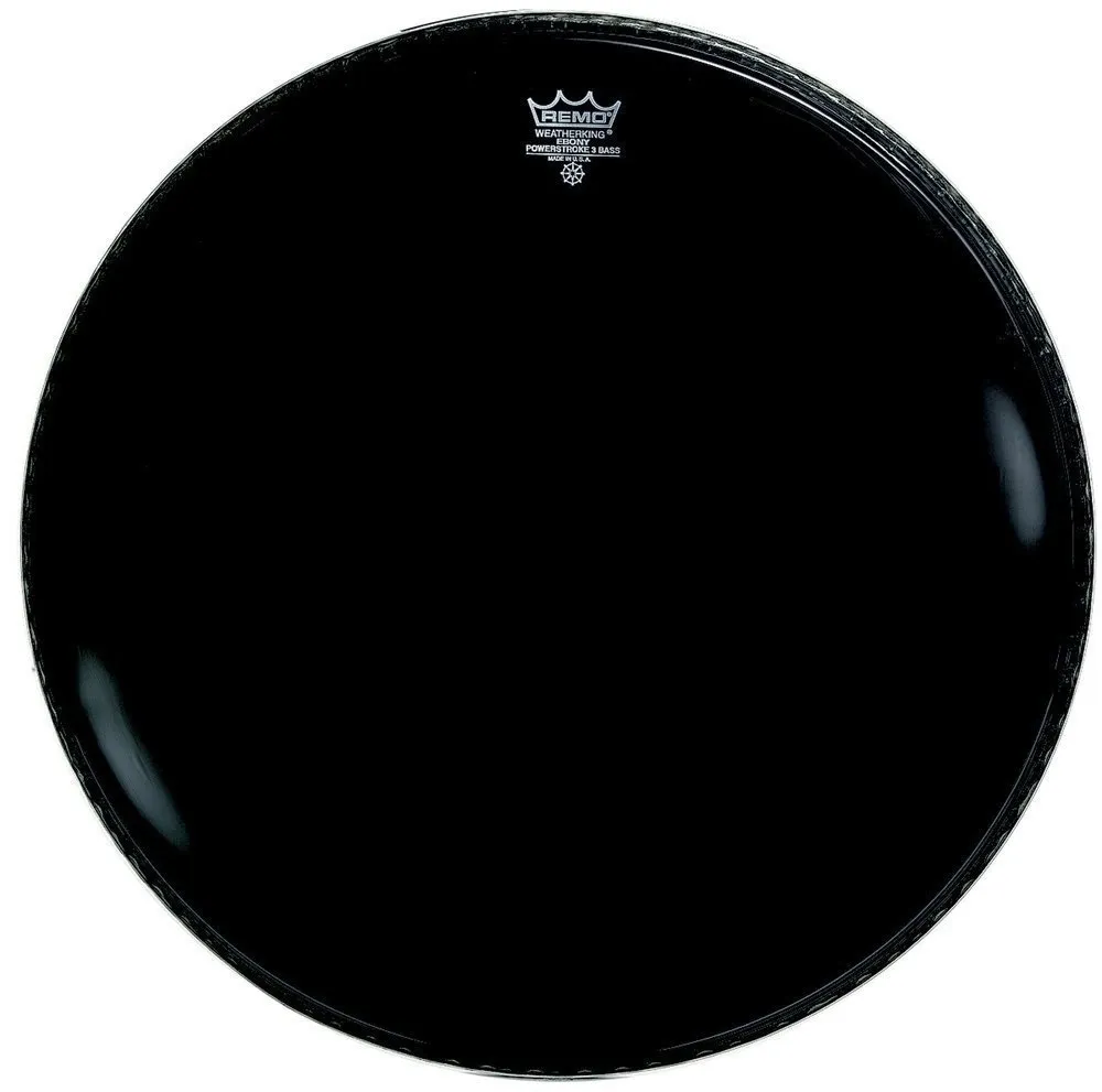  Remo Schlagzeugfell Powerstroke 3 Ebony Bassdrum 20-Zoll