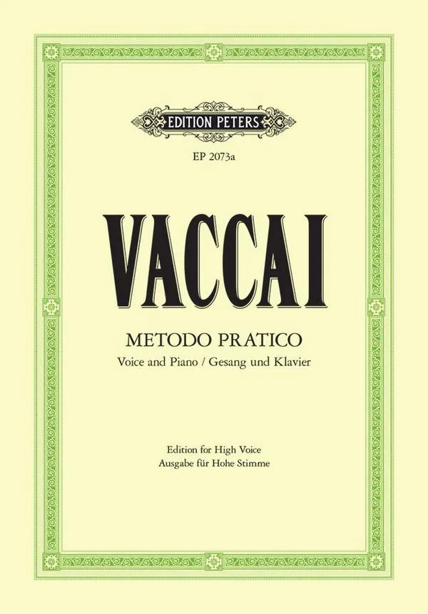 Metodo pratico di canto italiano für hohe Stimme Foto 1
