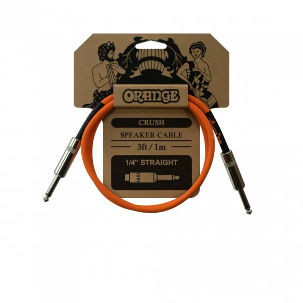 Instrumentenkabel gerade 1m orange