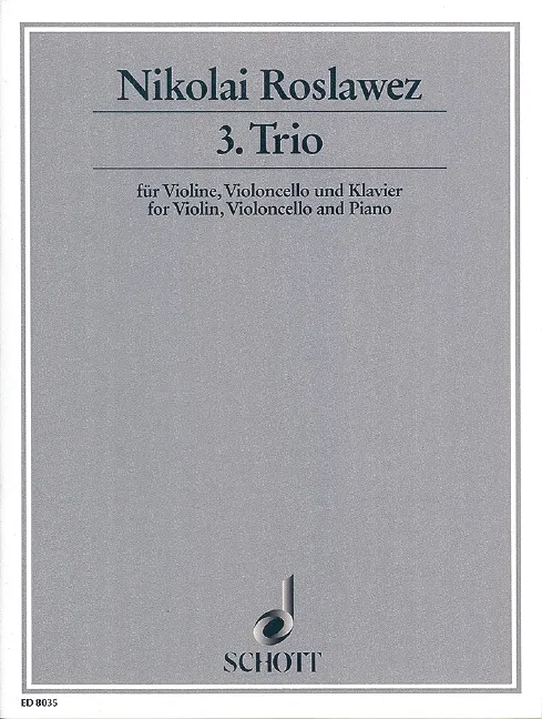 3. Trio für Violine, Voloncello und Klavier