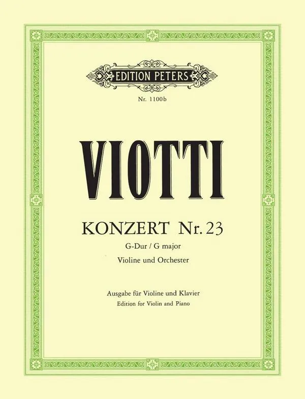Konzert G-Dur Nr.23 