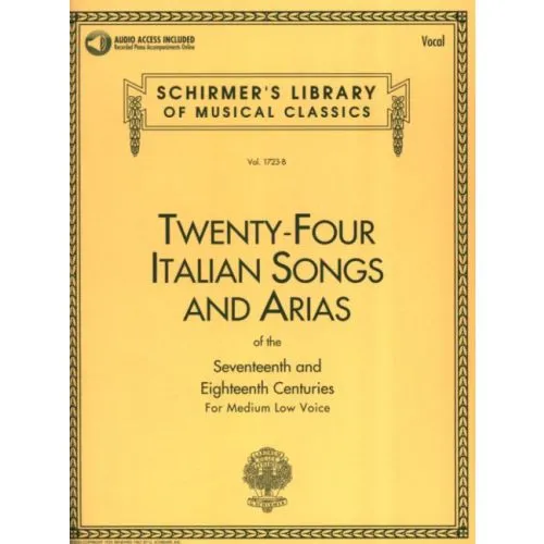 24 italian Songs + Arias