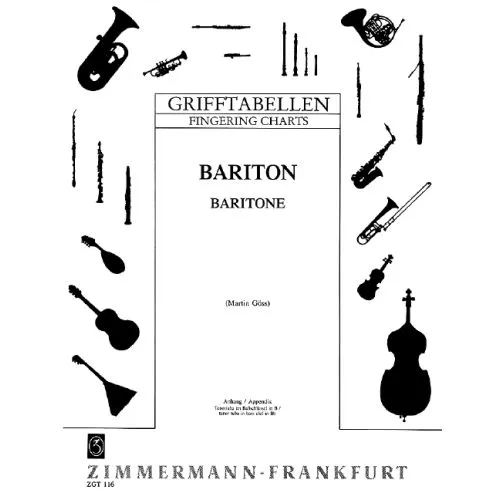 Grifftabelle für Bariton in B 