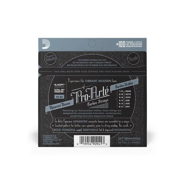 EJ45FF Pro-Arté Carbon, Dynacore Basses, Normal Tension