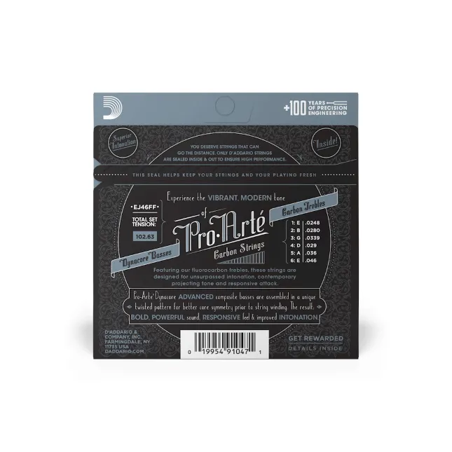 EJ46FF Pro-Arté Carbon, Dynacore Basses, Hard Tension