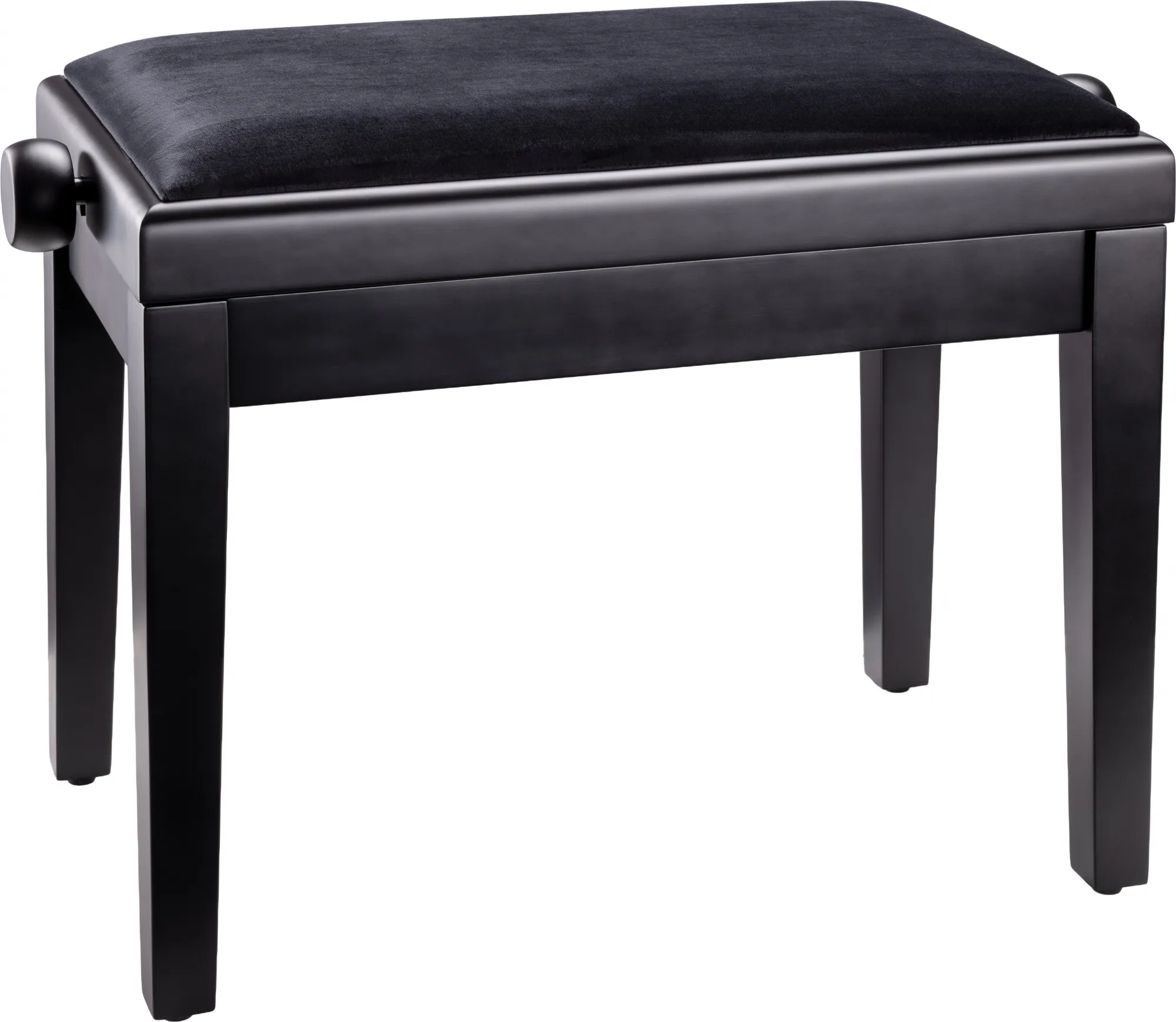 13921 Klavierbank schwarz matt Velours