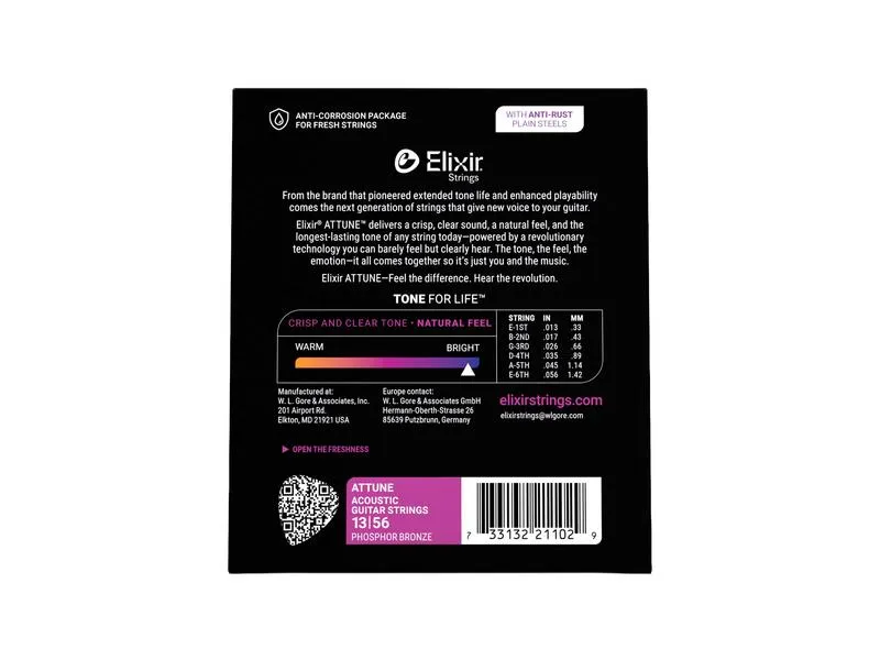 Saiten 013-056 - Attune™ Phosphor Bronze, Medium