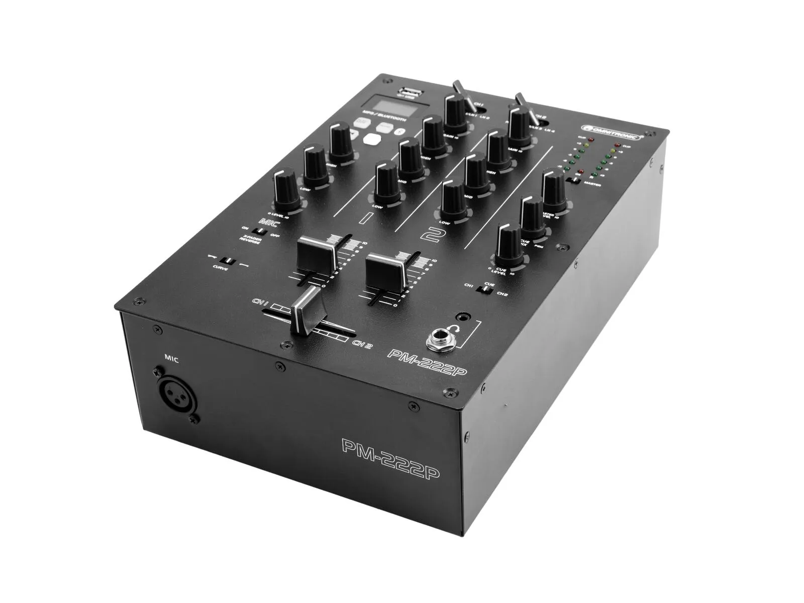 PM-222P 2-Kanal-DJ-Mixer mit Player