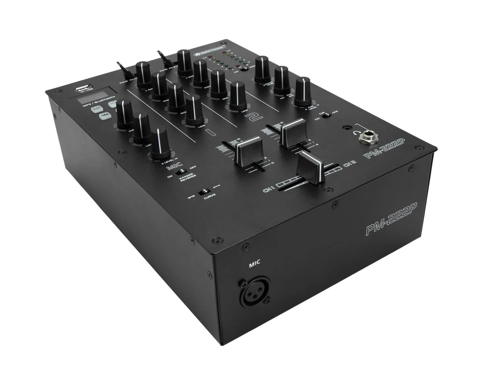 PM-222P 2-Kanal-DJ-Mixer mit Player