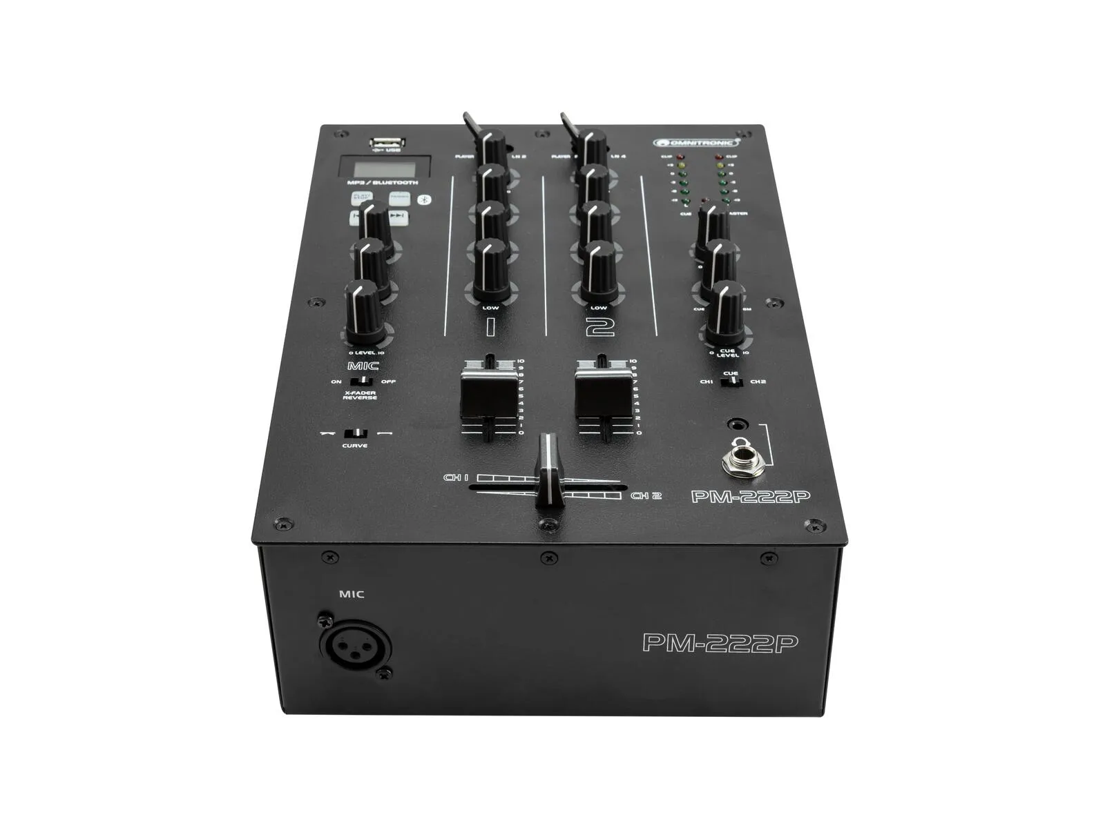 PM-222P 2-Kanal-DJ-Mixer mit Player