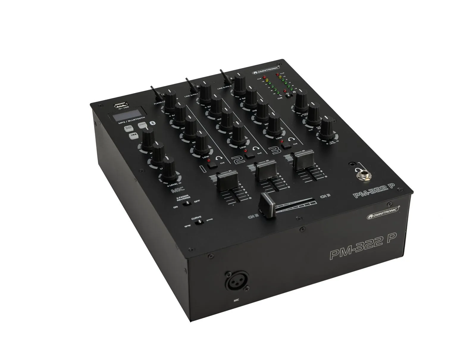 PM-322P 3-Kanal-DJ-Mixer