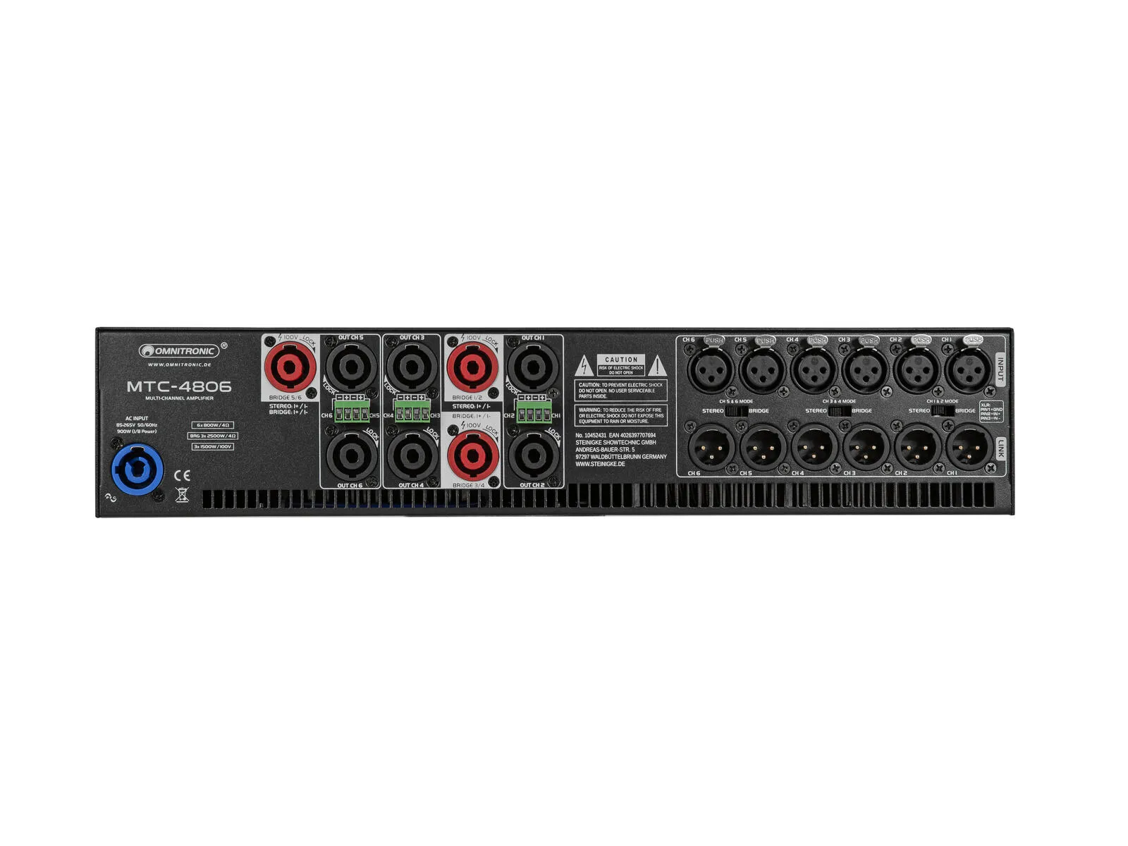 MTC-4806 6-Kanal Endstufe