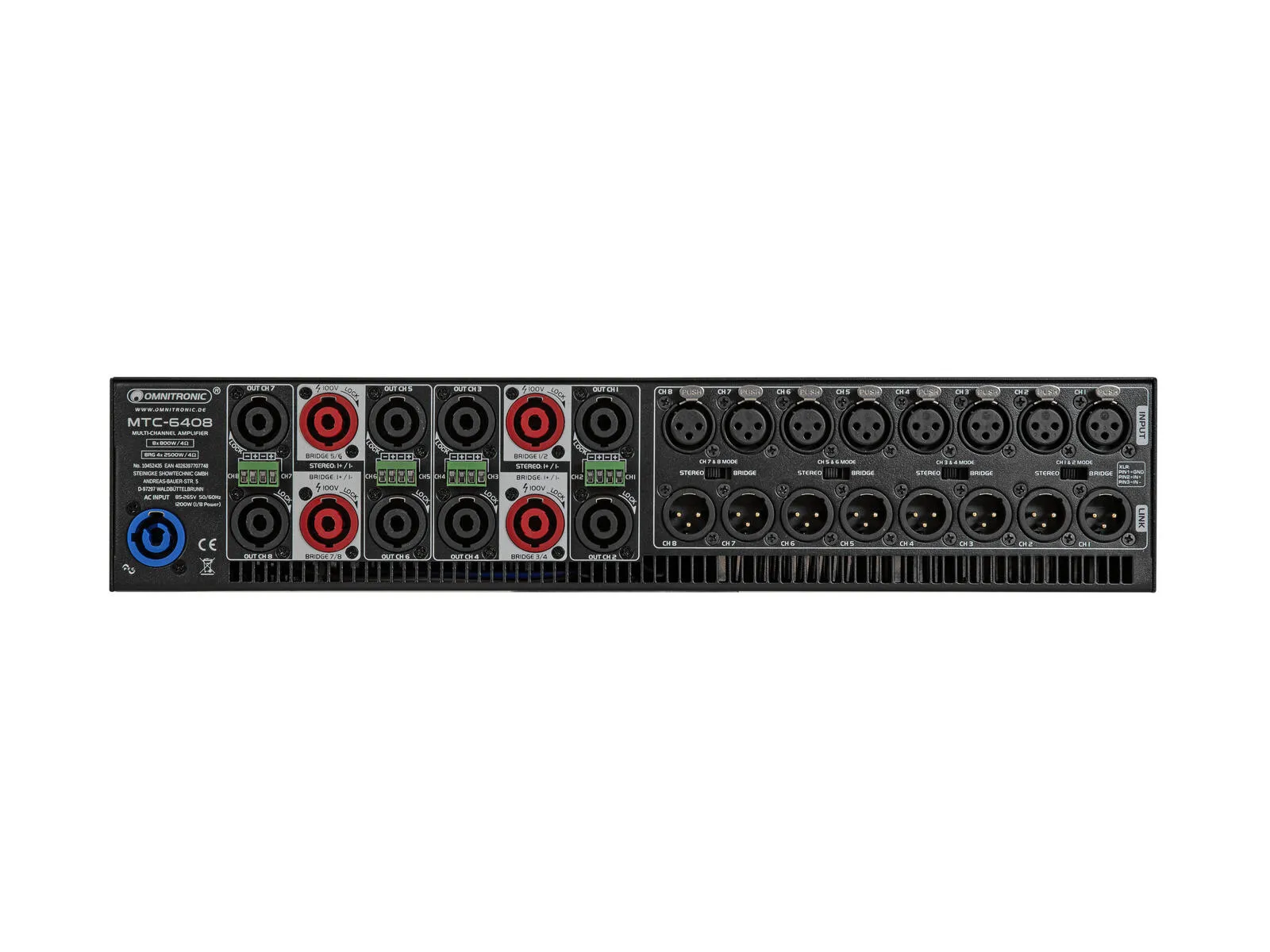 MTC-6408 8-Kanal Endstufe