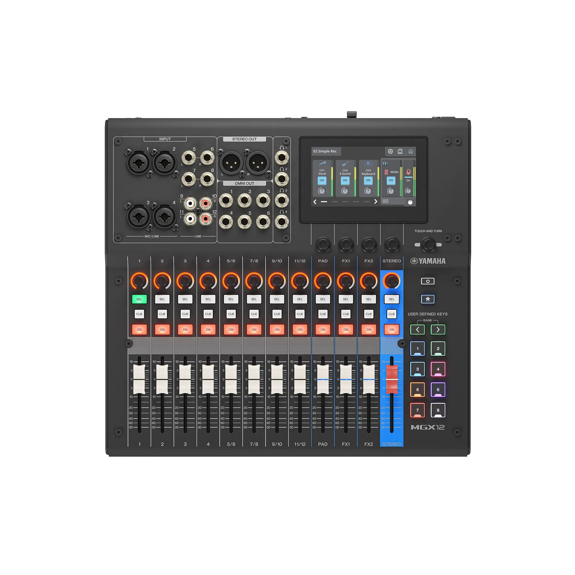 MGX12 BK Digitalmischpult