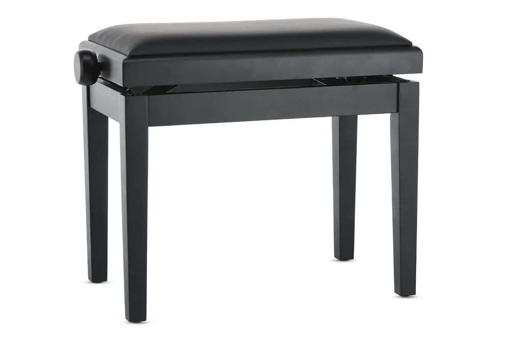 Pianobank Deluxe Vinyl Schwarz matt
