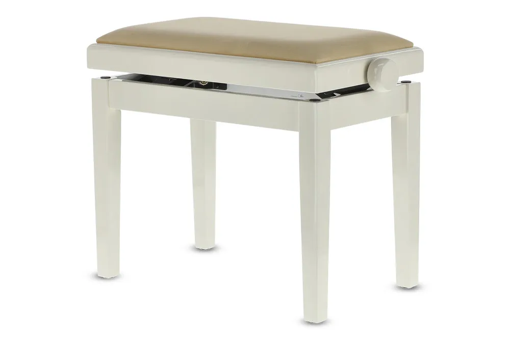 Pianobank Deluxe Elfenbein hochglanz