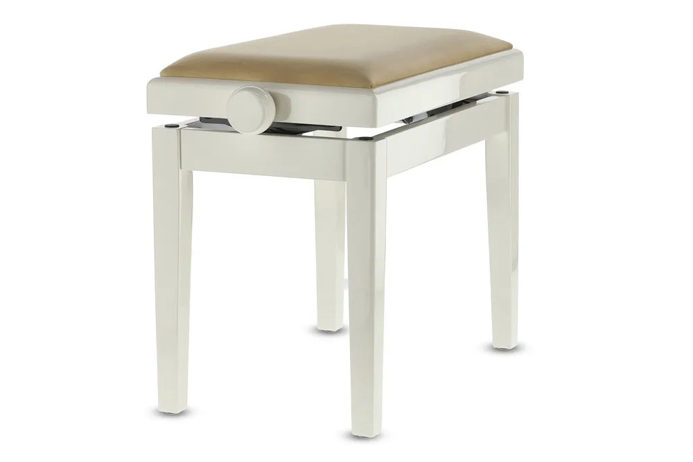 Pianobank Deluxe Elfenbein hochglanz