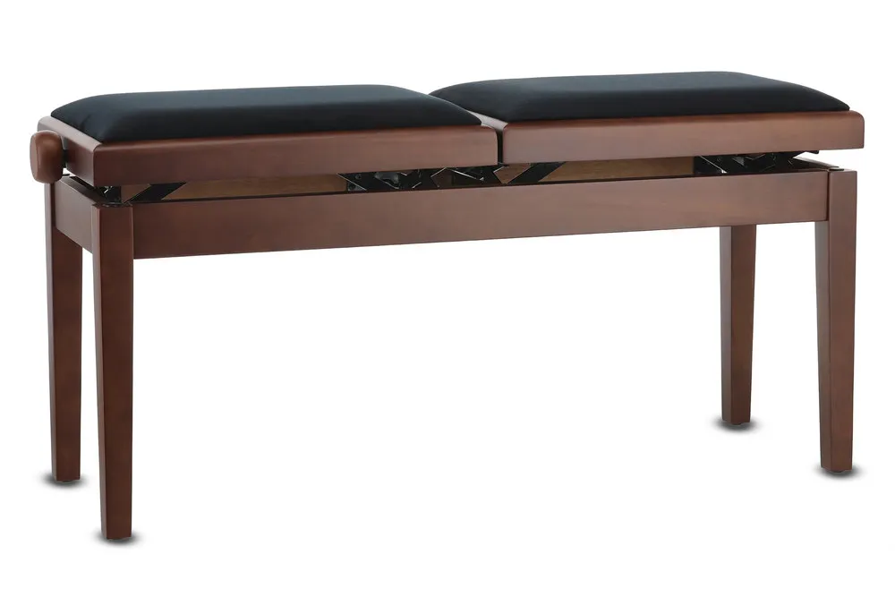 Pianobank Deluxe Double Nussbaum matt