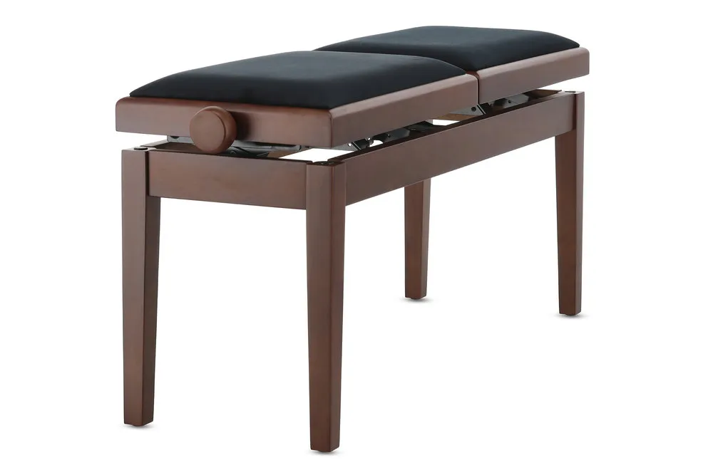 Pianobank Deluxe Double Nussbaum matt