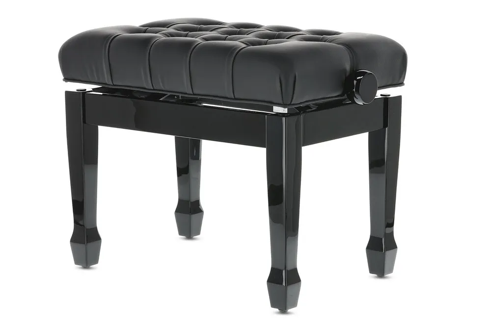 Pianobank Deluxe XL Schwarz hochglanz