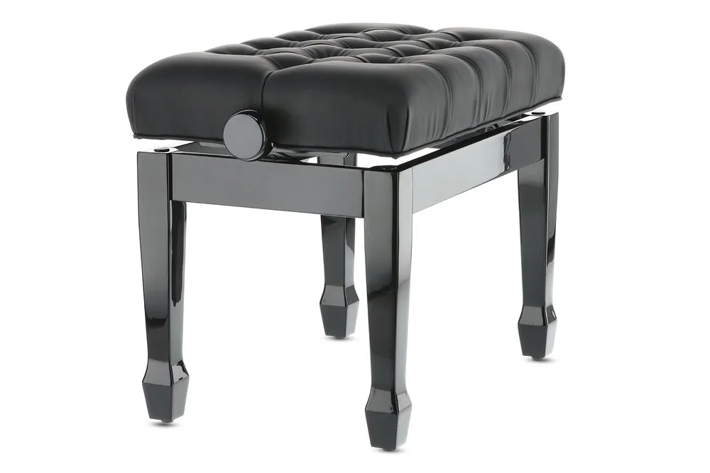 Pianobank Deluxe XL Schwarz hochglanz