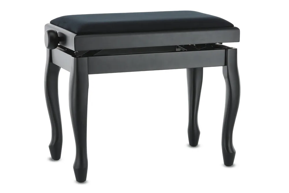 Pianobank Deluxe Classic Schwarz matt