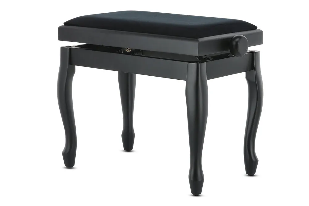 Pianobank Deluxe Classic Schwarz matt