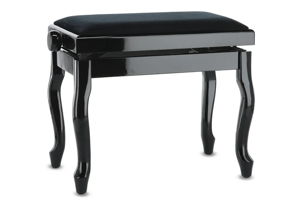 Pianobank Deluxe Classic Schwarz hochglanz