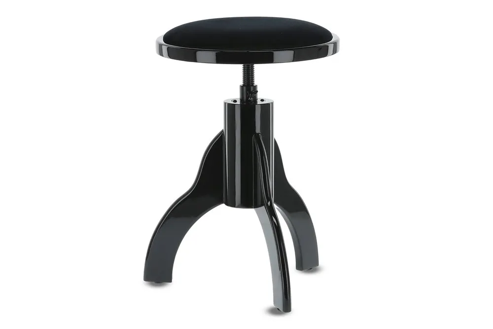 Pianostuhl Deluxe Schwarz hochglanz