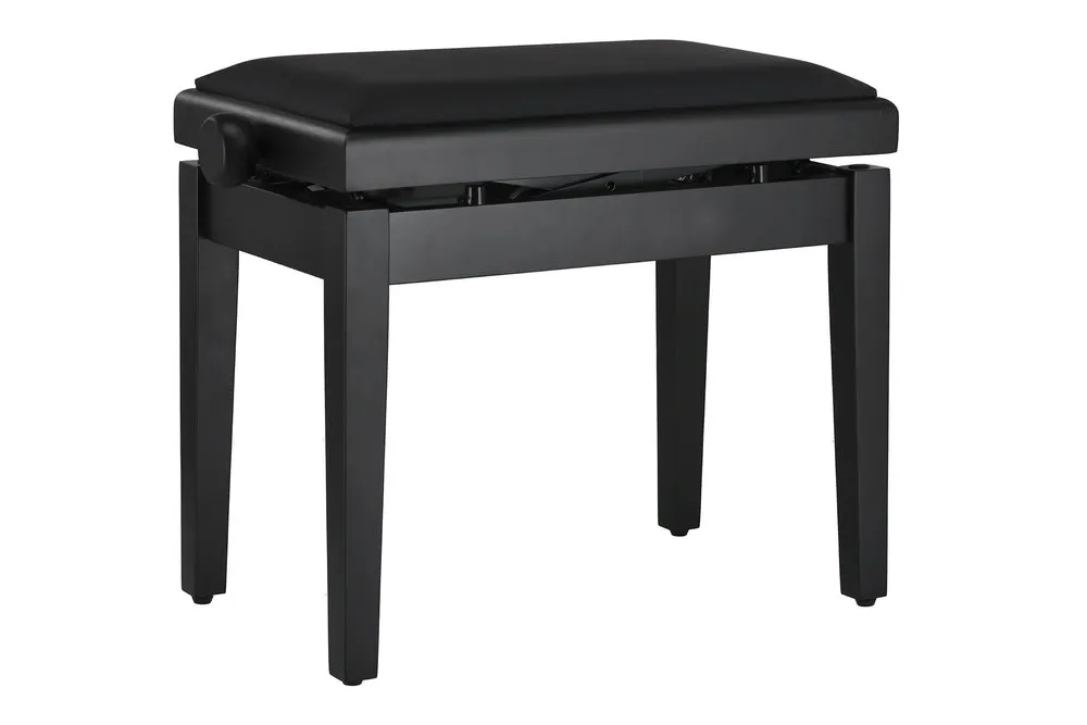 Pianobank Deluxe Autolift Vinyl Schwarz matt