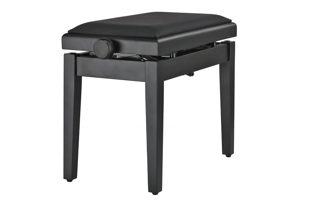 Pianobank Deluxe Autolift Vinyl Schwarz matt