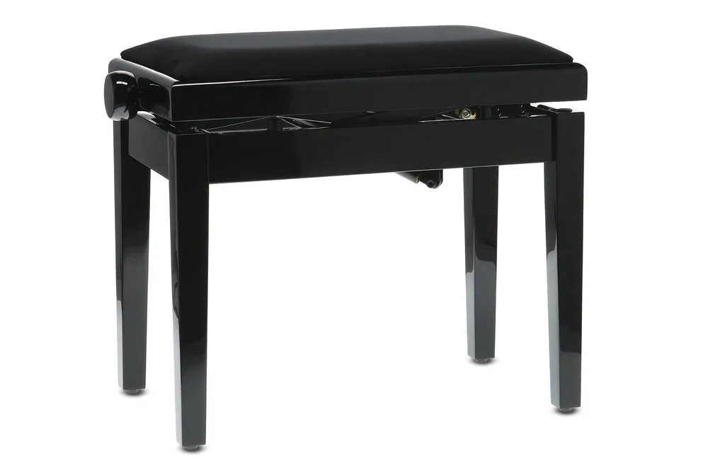 Pianobank Deluxe Autolift Schwarz hochglanz