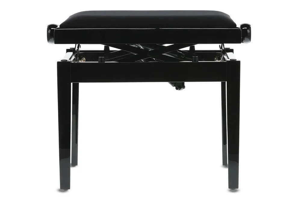 Pianobank Deluxe Autolift Schwarz hochglanz