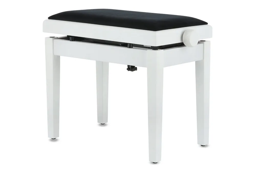 Pianobank Deluxe Autolift Weiß matt