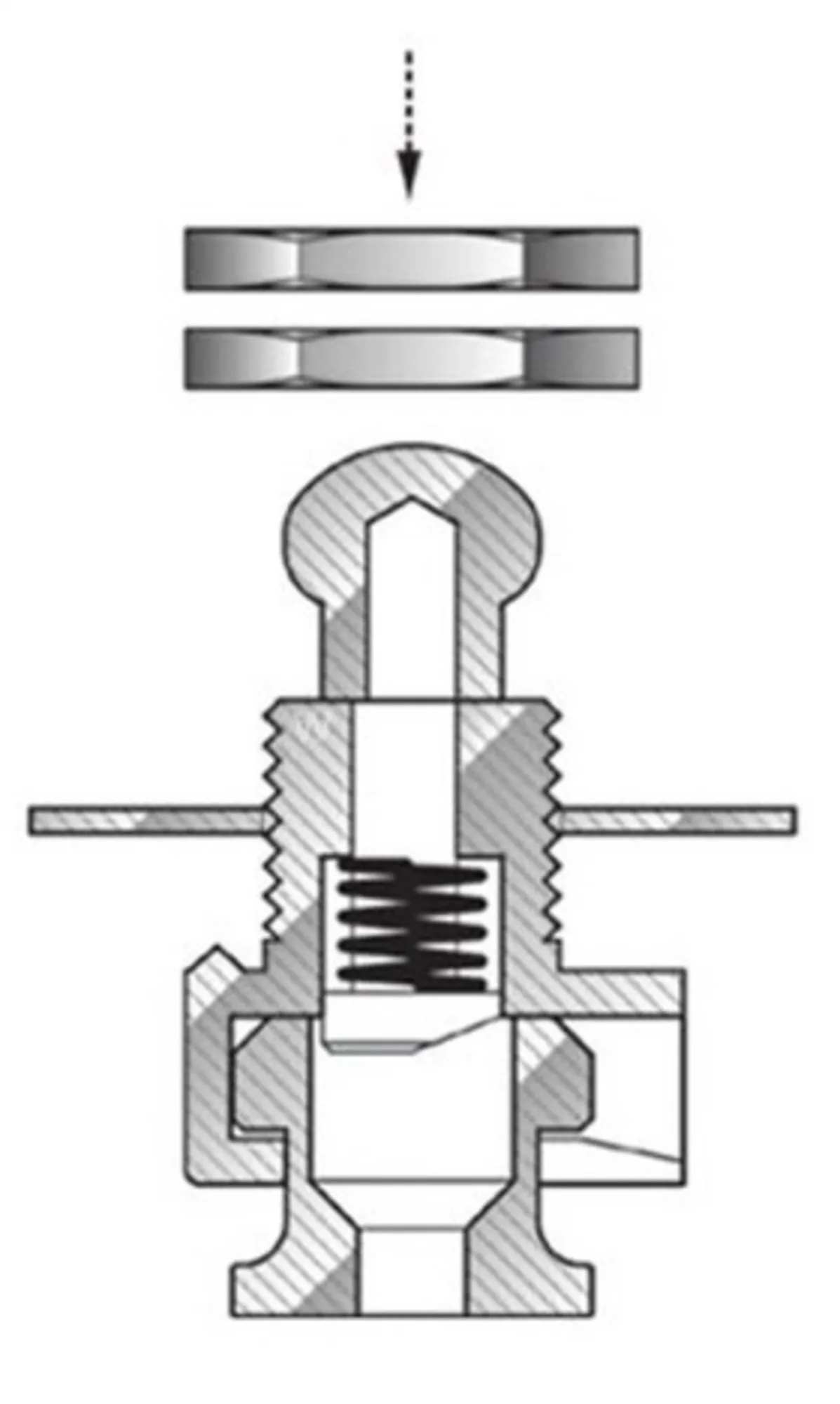 Security Lock Mattschwarz