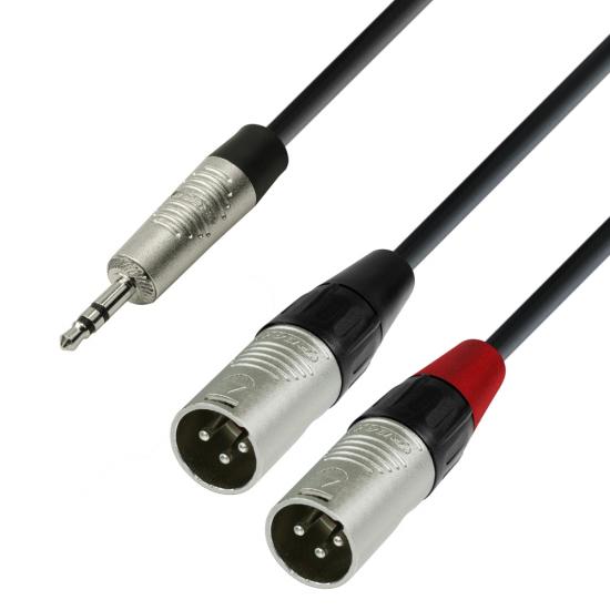 Audiokabel Mini-Klinke auf 2xXLR