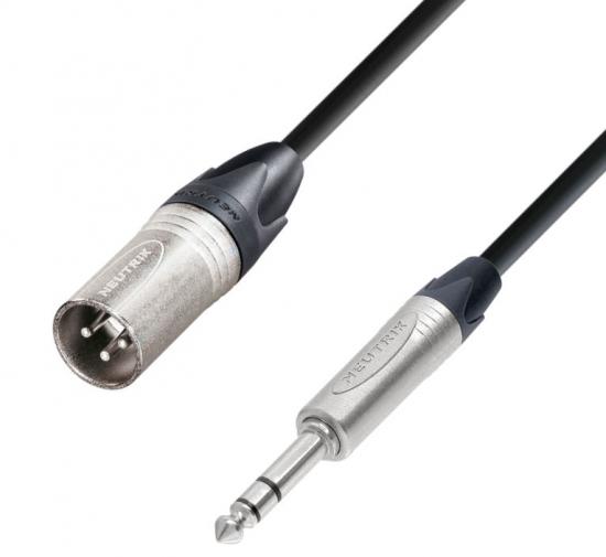 Kabel XLR-stereoKlinke 10m